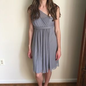Gray bridesmaid dress, multi-functional